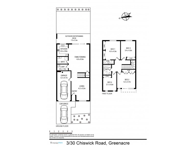 3/30 Chiswick Road, Greenacre NSW 2190 Floorplan