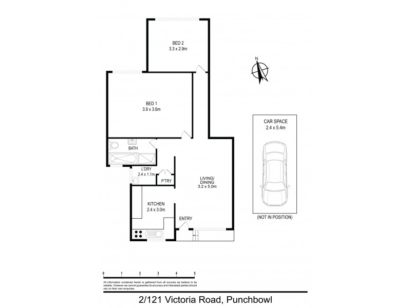 2/121 Victoria Road, Punchbowl NSW 2196 Floorplan