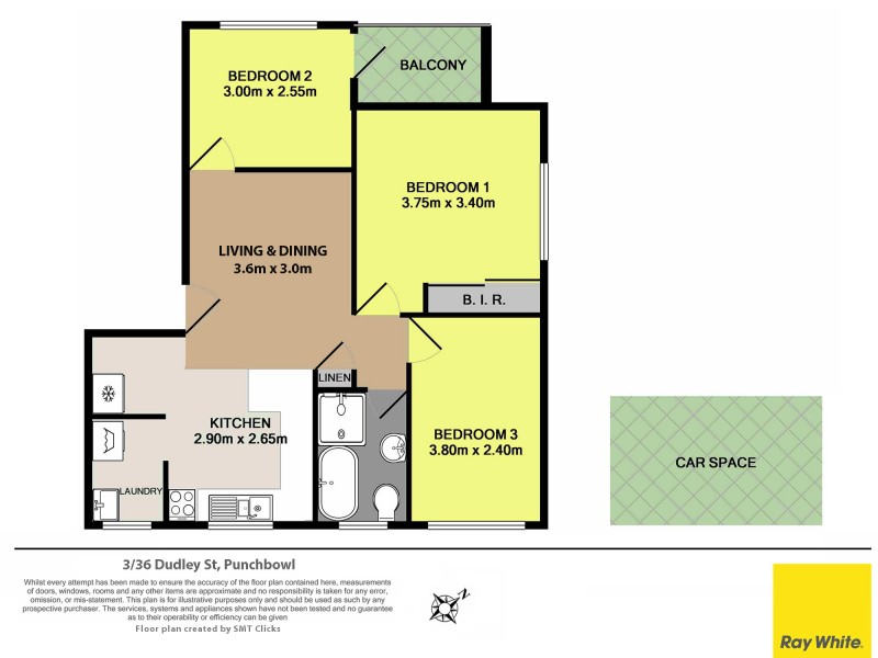 3/36 Dudley Street, Punchbowl NSW 2196 Floorplan