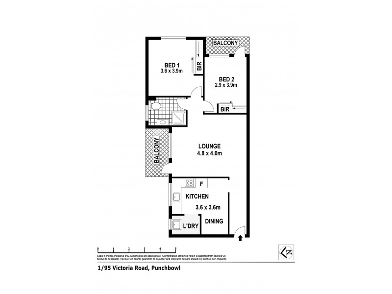 1/95 Victoria Road, Punchbowl NSW 2196 Floorplan