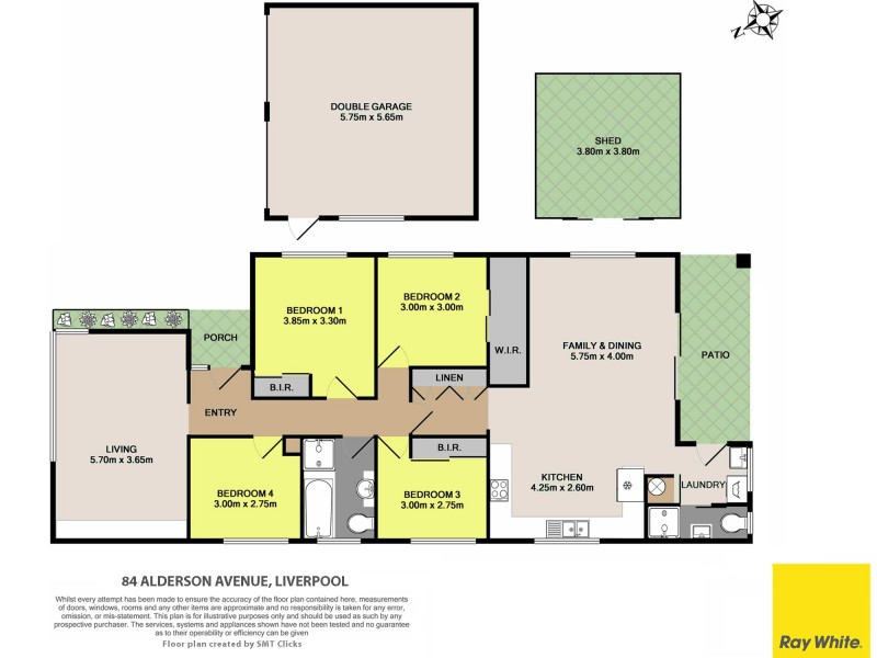 84 Alderson Avenue, Liverpool NSW 2170 Floorplan