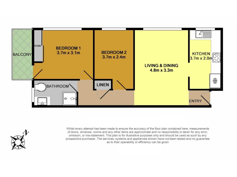8/57 Shadforth Street, Wiley Park NSW 2195 Floorplan