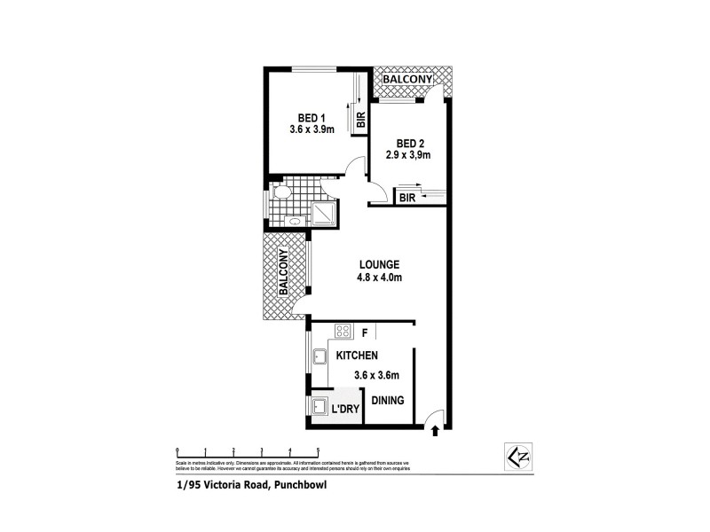 1/95 Victoria Road, Punchbowl NSW 2196 Floorplan