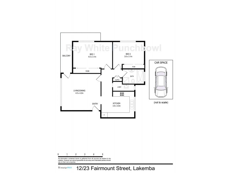 12/23 Fairmount Street, Lakemba NSW 2195 Floorplan