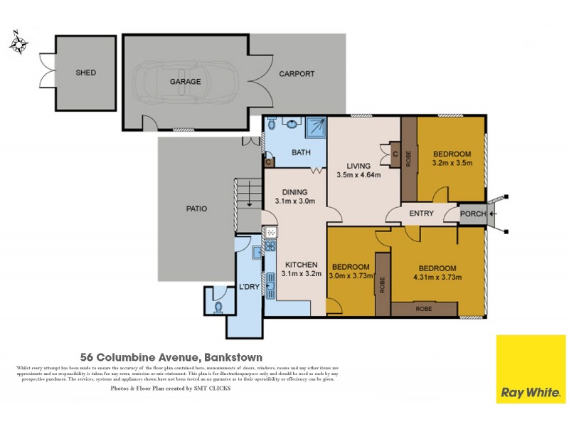 56 Columbine Avenue, Bankstown NSW 2200 Floorplan