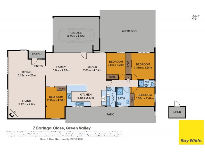 7 Baringa Close, Green Valley NSW 2168 Floorplan