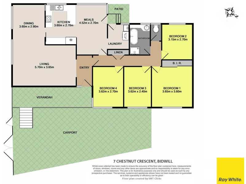7 Chestnut Crescent, Bidwill NSW 2770 Floorplan