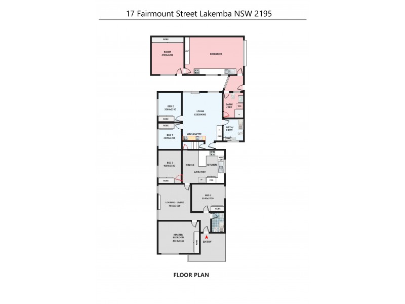 17 Fairmount Street, Lakemba NSW 2195 Floorplan