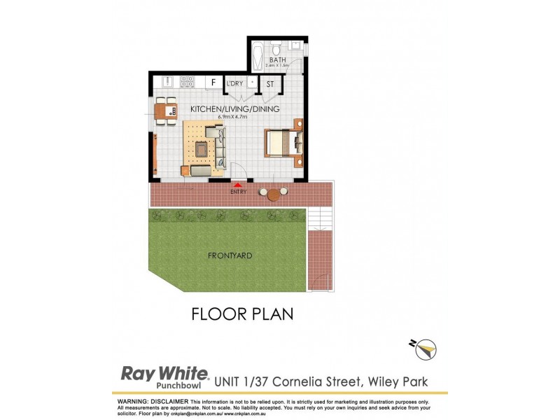 1/37 Cornelia St, Wiley Park NSW 2195 Floorplan