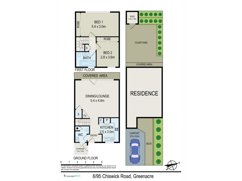 6/95 Chiswick Rd, Greenacre NSW 2190 Floorplan