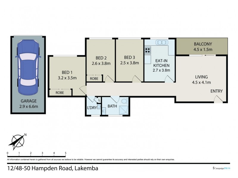 12/48-50 Hampden Road, Lakemba NSW 2195 Floorplan