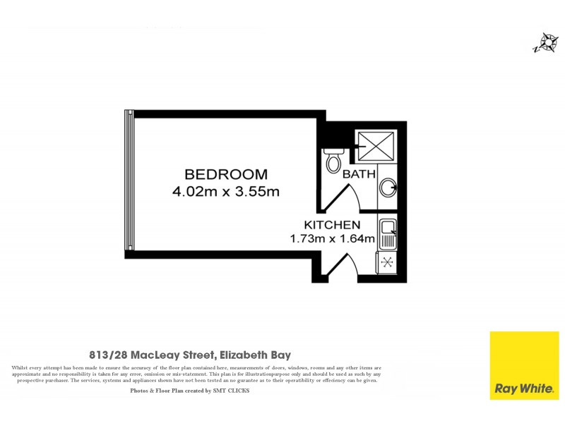 813/28 Macleay Street, Elizabeth Bay NSW 2011 Floorplan