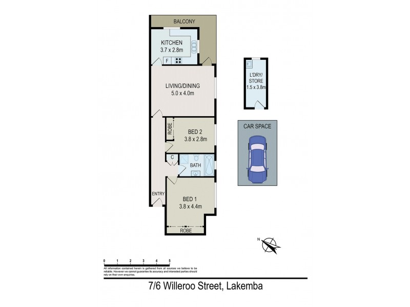 7/6 Willeroo Street, Lakemba NSW 2195 Floorplan