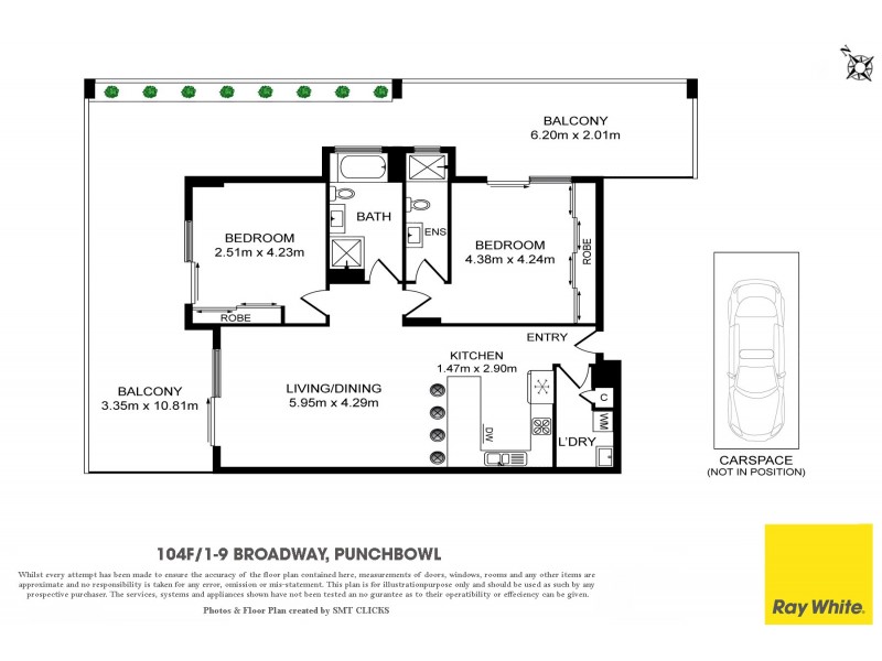 104/1 Broadway, Punchbowl NSW 2196 Floorplan
