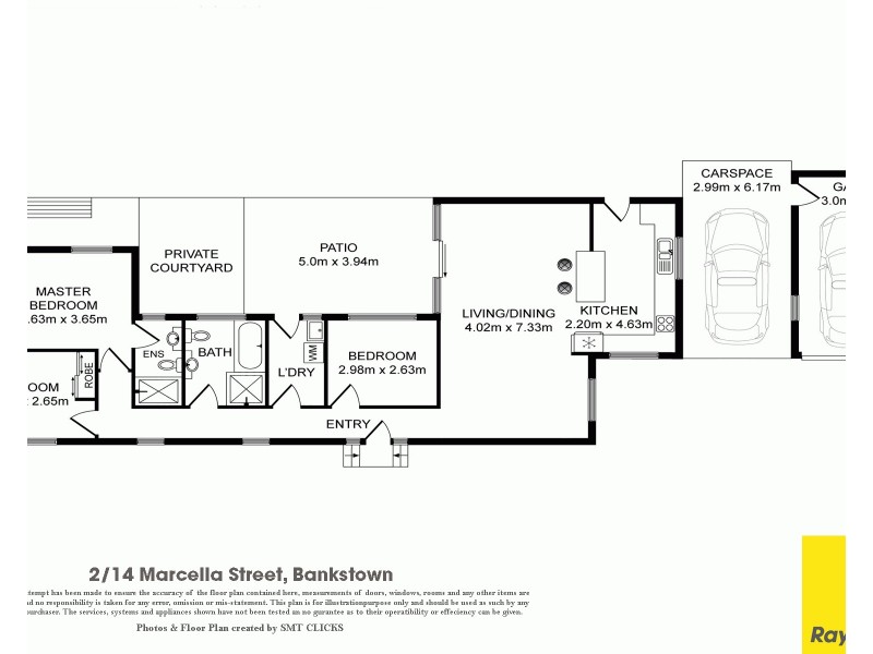 2/14 Marcella Street, Bankstown NSW 2200 Floorplan