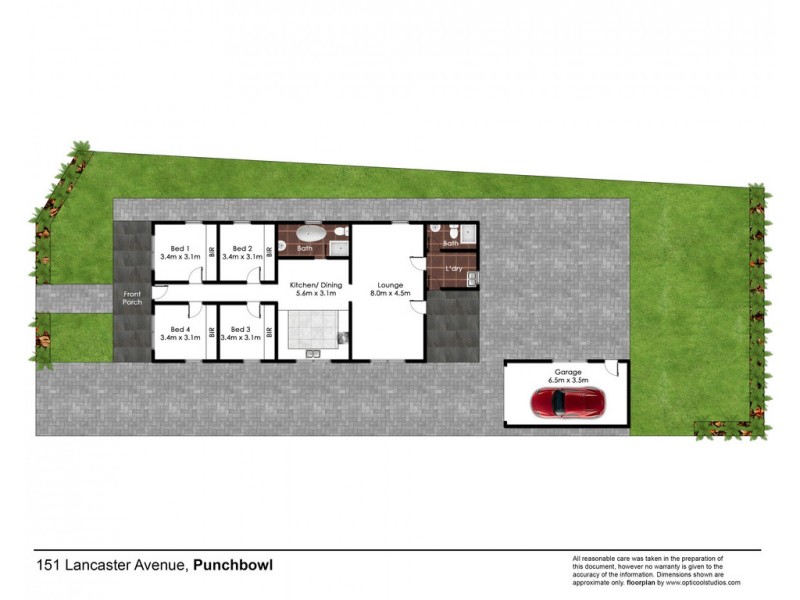 151 Lancaster Avenue, Punchbowl NSW 2196 Floorplan