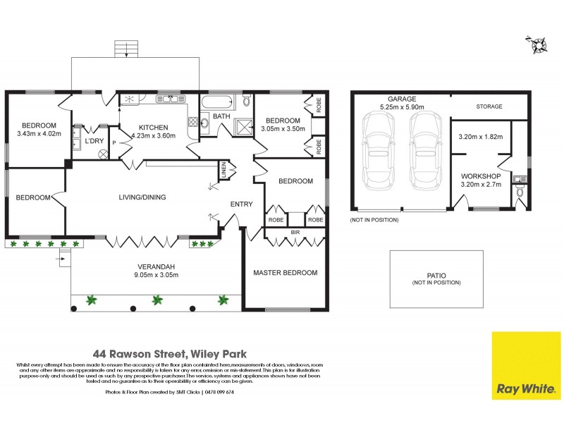 44 Rawson Street, Wiley Park NSW 2195 Floorplan