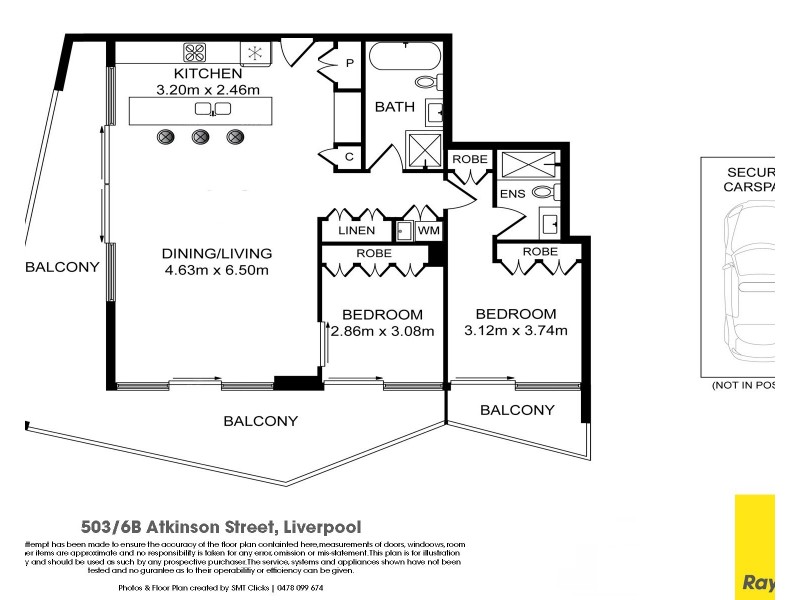 503/6B Atkinson Street, Liverpool NSW 2170 Floorplan