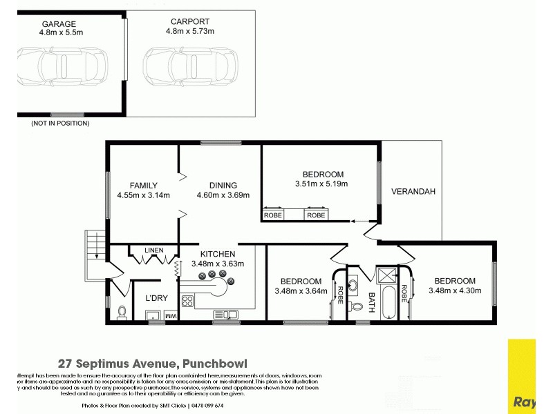 27 Septimus Avenue, Punchbowl NSW 2196 Floorplan