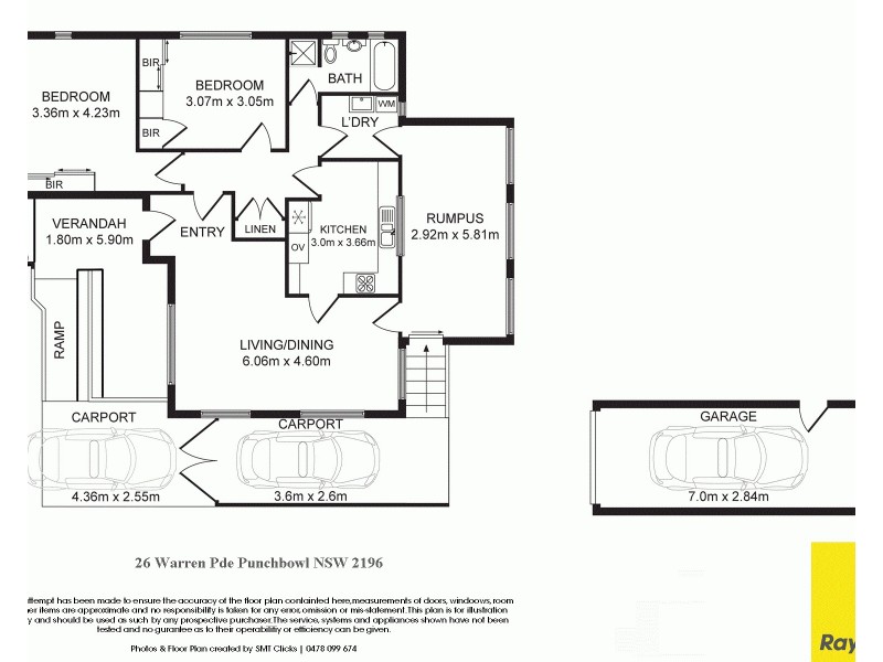 26 Warren Parade, Punchbowl NSW 2196 Floorplan