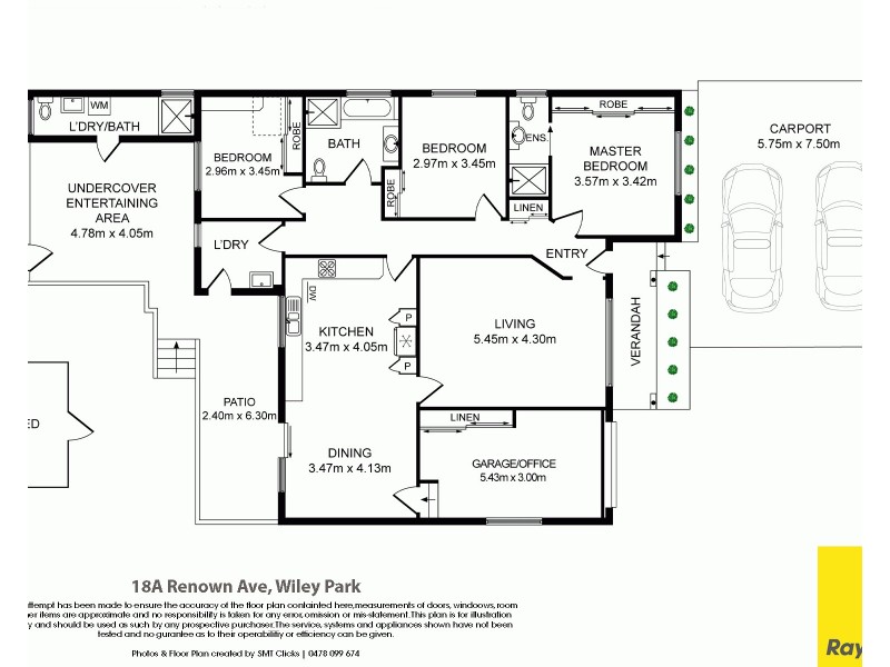 18A Renown Avenue, Wiley Park NSW 2195 Floorplan