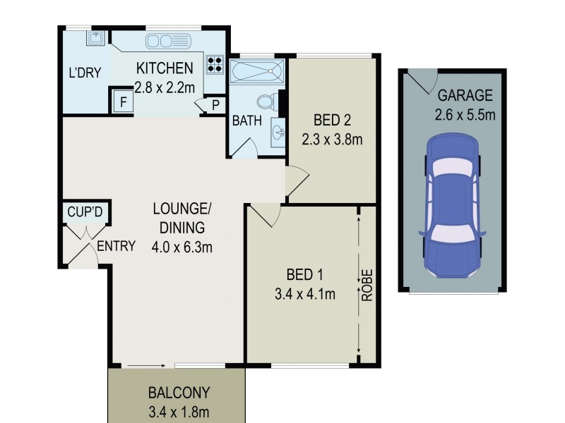 44/24 Fairmount Street, Lakemba NSW 2195 Floorplan
