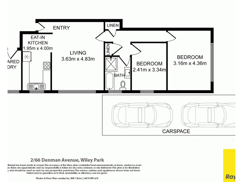 2/66 Denman Avenue, Wiley Park NSW 2195 Floorplan