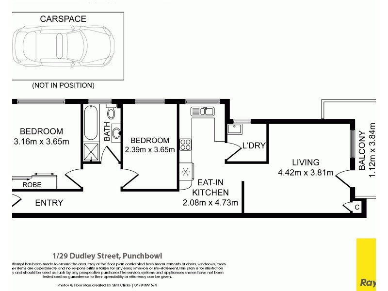 1/29 Dudley Street, Punchbowl NSW 2196 Floorplan
