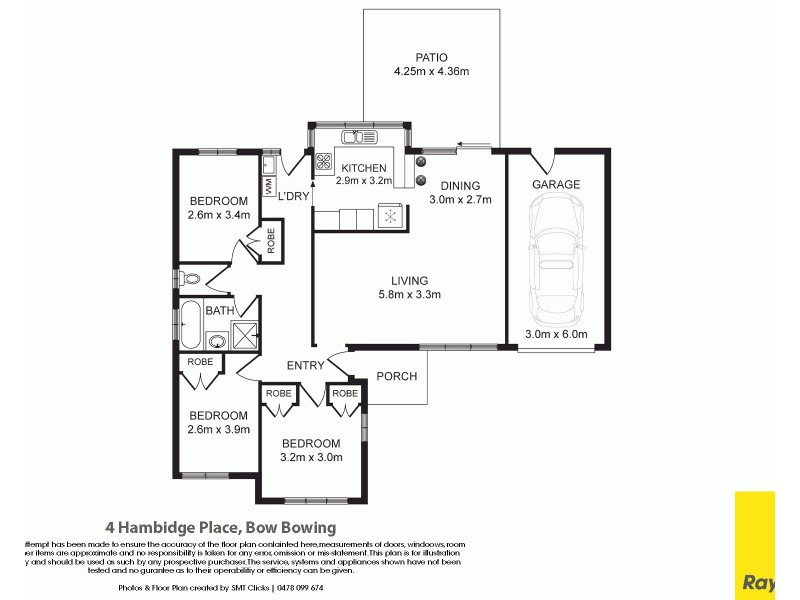 4 Hambidge Place, Bow Bowing NSW 2566 Floorplan