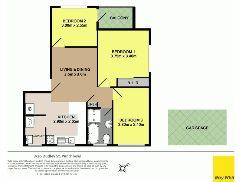3/36 Dudley Street, Punchbowl NSW 2196 Floorplan