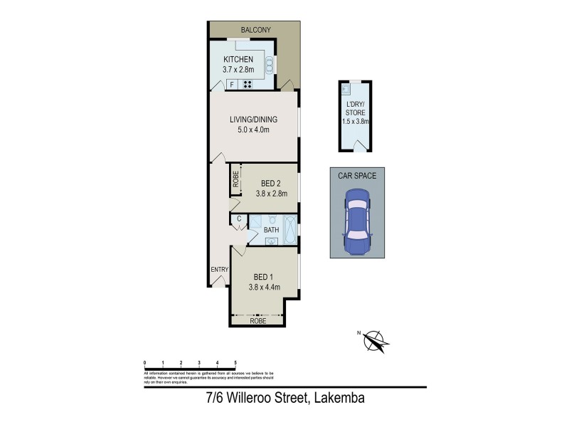 7/6 Willeroo Street, Lakemba NSW 2195 Floorplan
