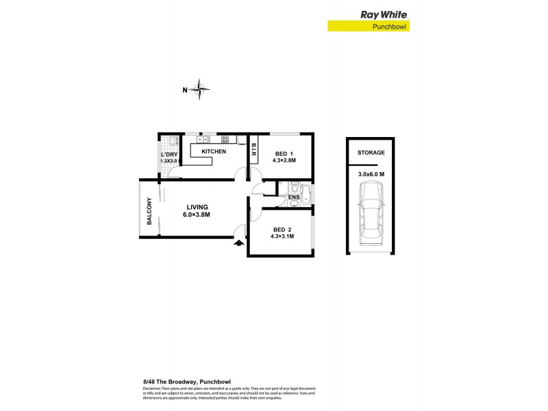 8/48 The Broadway, Punchbowl NSW 2196 Floorplan