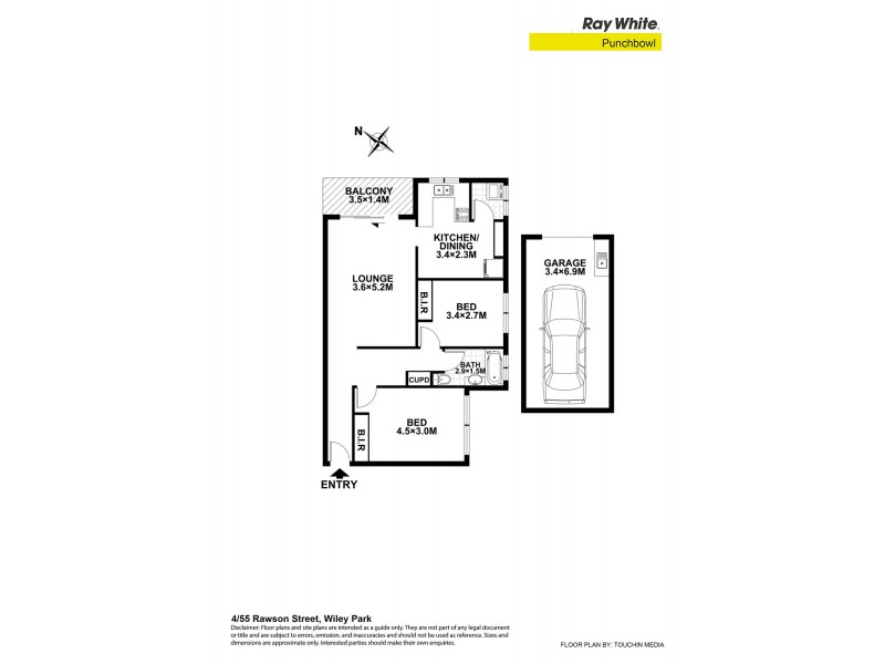 4/55 Rawson Street, Wiley Park NSW 2195 Floorplan