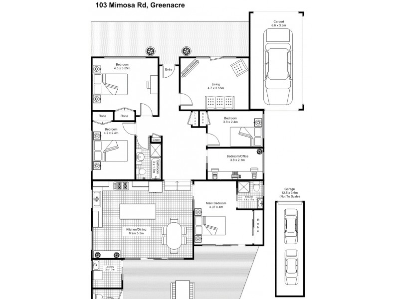 103 Mimosa Road, Greenacre NSW 2190 Floorplan