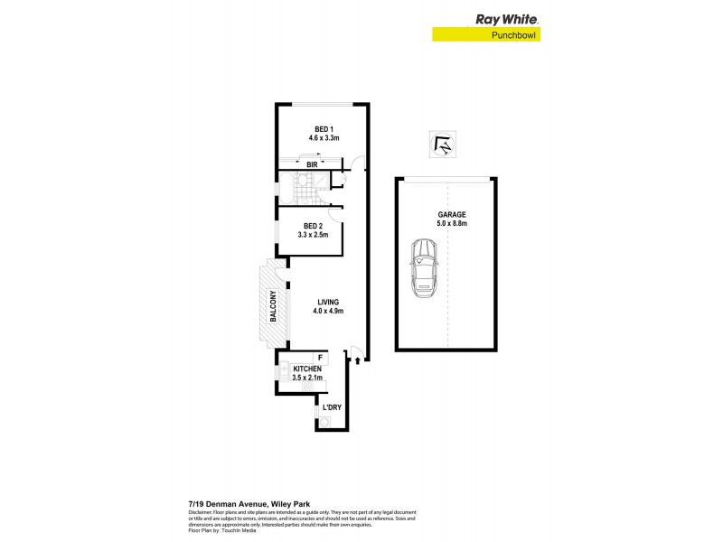 7/19 Denman Avenue, Wiley Park NSW 2195 Floorplan