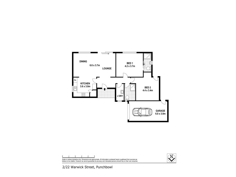 2/22 Warwick Street, Punchbowl NSW 2196 Floorplan