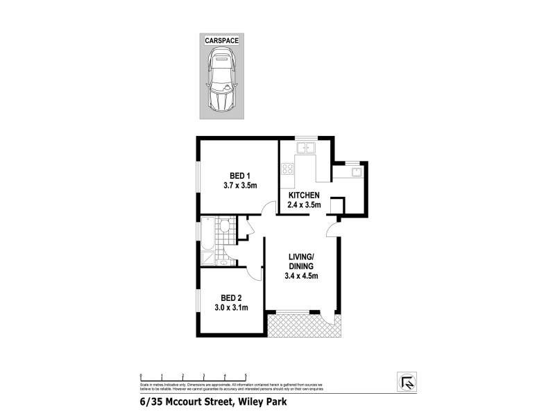 6/35 McCourt Street, Wiley Park NSW 2195 Floorplan