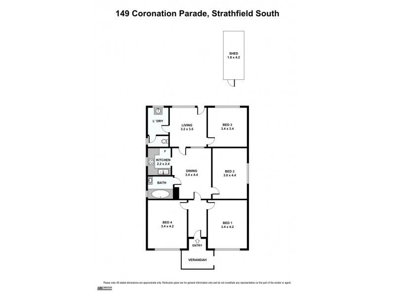 149 Coronation Parade, Strathfield South NSW 2136 Floorplan