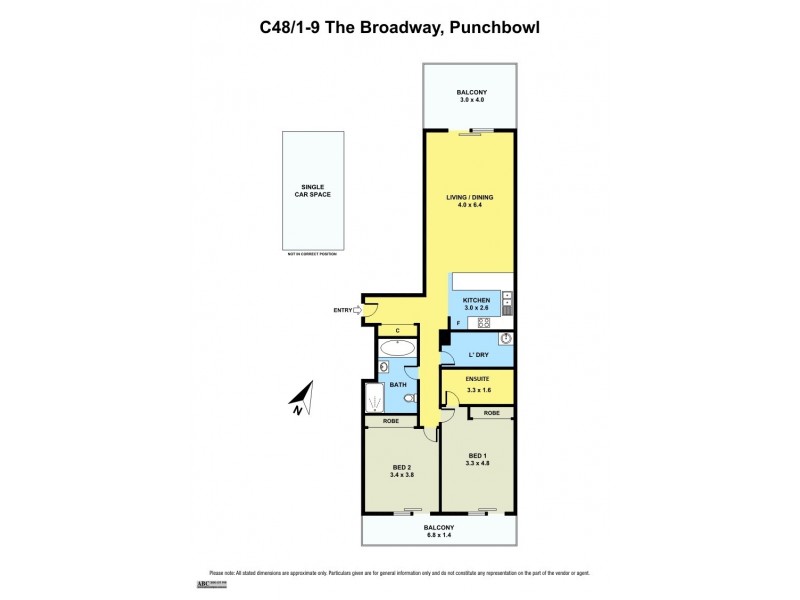 C48/1-9 Broadway, Punchbowl NSW 2196 Floorplan