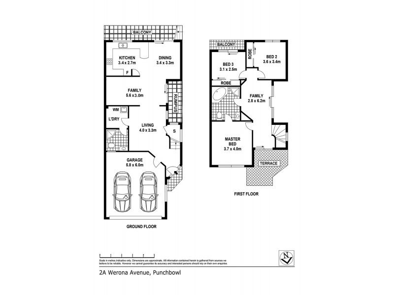 2A Werona Avenue, Punchbowl NSW 2196 Floorplan