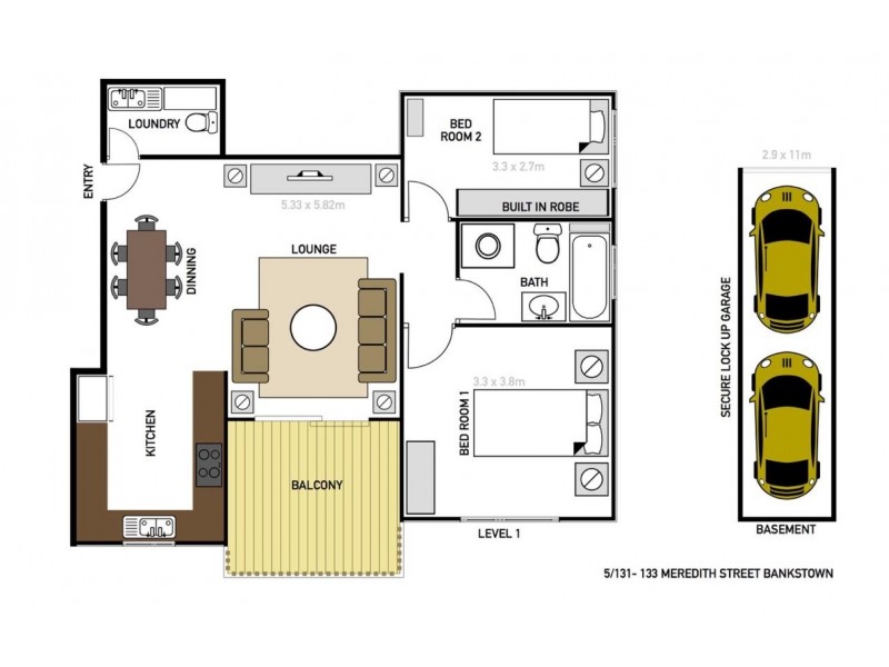 5/131-133 Meredith Street, Bankstown NSW 2200 Floorplan