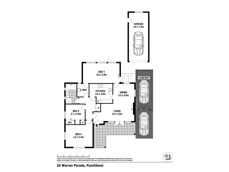 26 Warren Parade, Punchbowl NSW 2196 Floorplan
