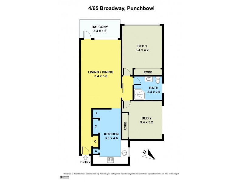 4/65 Broadway, Punchbowl NSW 2196 Floorplan