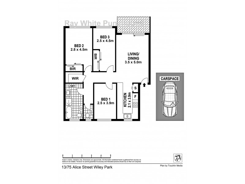 13/75 Alice Street, Wiley Park NSW 2195 Floorplan