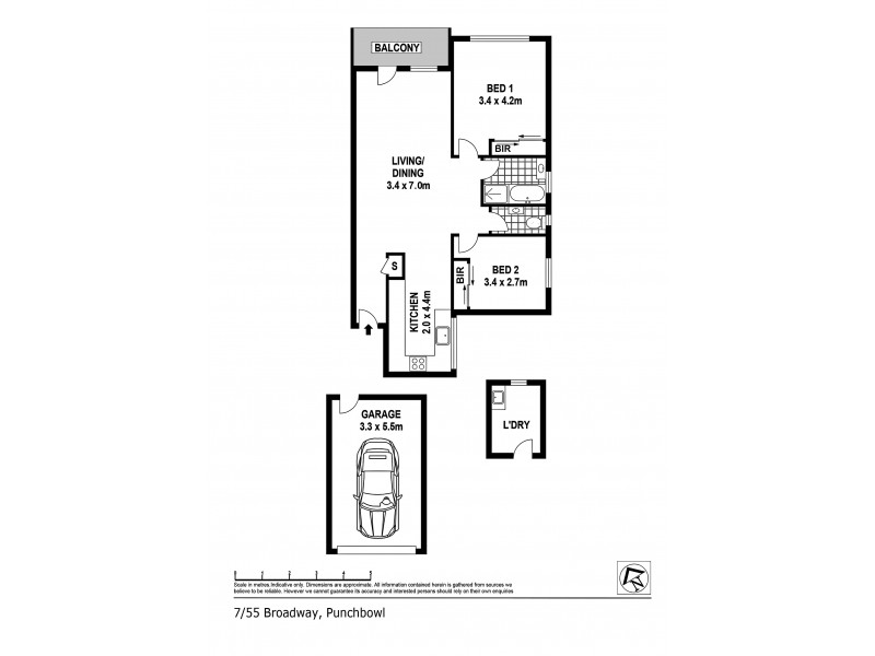 7/55 Broadway, Punchbowl NSW 2196 Floorplan