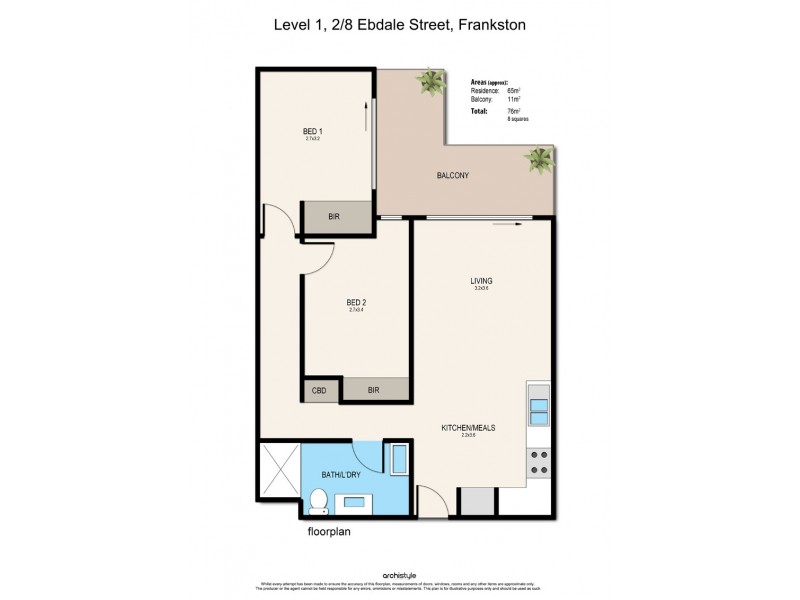 Level 1, 2/8 Ebdale Street, Frankston VIC 3199 Floorplan