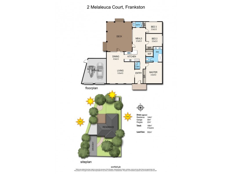 2 Melaleuca Court, Frankston VIC 3199 Floorplan
