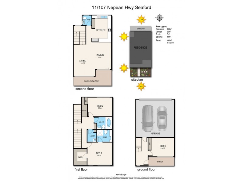 11/107 Nepean Highway, Seaford VIC 3198 Floorplan
