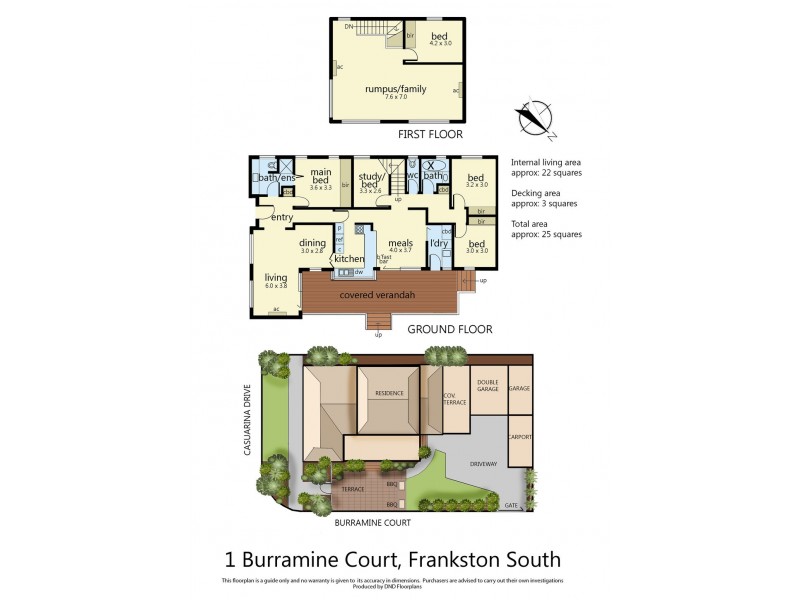1 Burramine Court, Frankston South VIC 3199 Floorplan