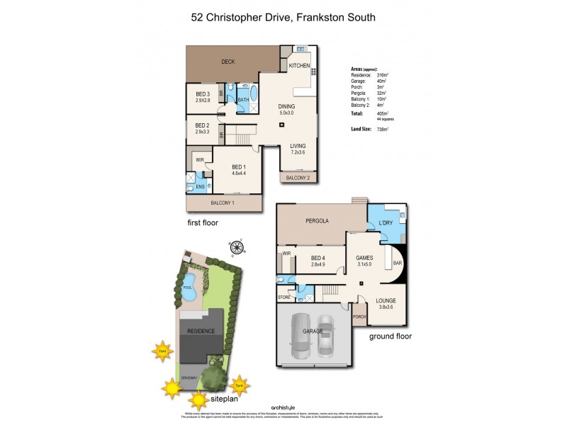 52 Christopher Drive, Frankston South VIC 3199 Floorplan